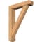 Ekena Millwork Traditional Craftsman Smooth Bracket w/ Offset Brace, Western Red Cedar, 5 1/2"W x 26"D x 34"H BKT0604X26X34TRA04SWR - alternate 1